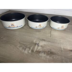 Vintage Teddy Bear Bakeware Bowls